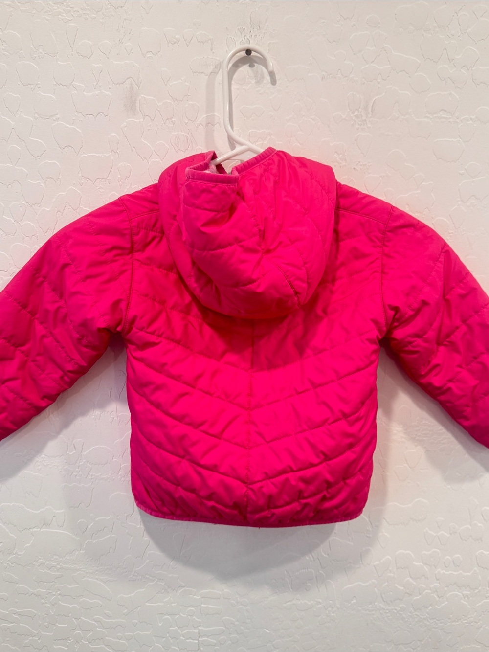 Columbia Toddler Unisex Double Trouble Reversible Jacket 3T Pink Fleece - Picture 5 of 7